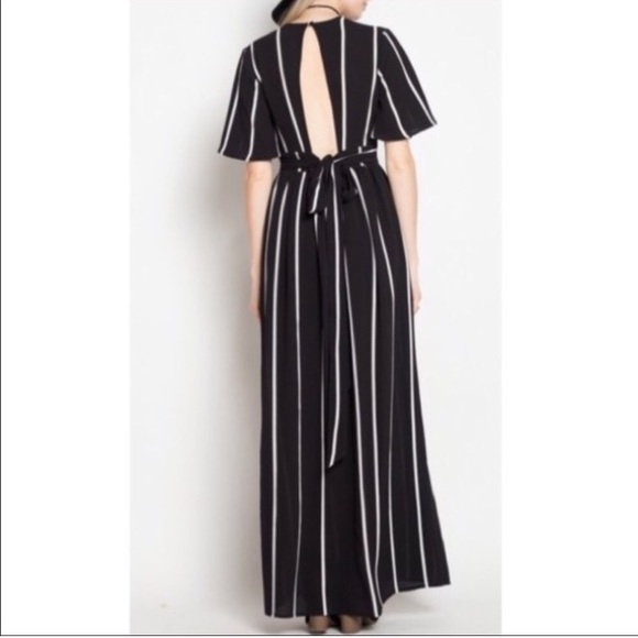 LAST ONE! SIZE S Striped Romper Dress - Picture 2 of 3